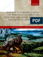 Cain - Jerome's Commentaries On The Pauline Epistles and The Architecture of Exegetical Authority (OECS, 2021)