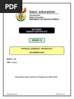 Physical Sciences P1 Nov 2022 Eng
