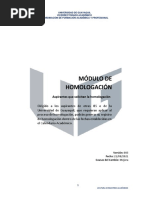 Modulo de Homologación - Estudiante