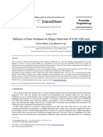 Influence of Heat Treatment On Fatigue Behafior of 4130 AISI Steel