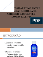 Estudo Comparativo Entre As Teorias Acido-Base