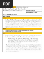 Case Concerning Application of The Convention On The Prevention and Punishment of The Crime of Genocide (Bosnia & Herzegovina v. Serbia & Montenegro)