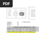 Allen Plug BSPT Standard