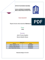 Reporte Final - Visita Industrial