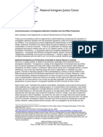 Testimony To DOJ Review Panel: Current Exclusion of Immigration Detention Facilities From The PREA Protections