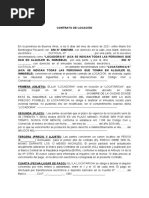 Modelo de Contrato de Locacion