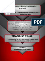 OPT8 Procesos de Apoyo A La Gestión Humana - Trabajo Final