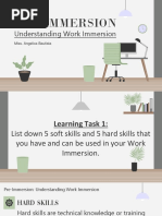 Work Immersion Lessons