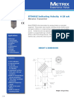 Metrix-Transmisor de Vibraciones-Especificaciones-St5491e