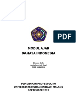 Modul Ajar Bahasa Indonesia: Pendidikan Profesi Guru Universitas Muhammadiyah Malang September 2022