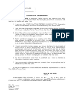 Affidavit of Undertaking-FPR