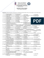 Personal-Development 3rd Quarter Exam