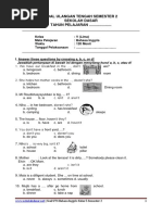 Soal Ulangan Tengah Semester 2 Sekolah Dasar TAHUN PELAJARAN ....................