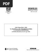 1993 60 El Desarrollo Del Pensamiento Formal y La Docencia Universitaria