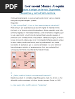 Teorías Sobre El Origen de La Vida Biogénesis Panspermia y Teoría Fisico Química.