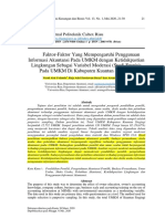 FAKTOR-FAKTOR YANG MEMPENGARUHI PENGGUNAAN INFORMASI AKUNTANSI DENGAN KETIDAKPASTIAN LINGKUNGAN SEBAGAI VARIABEL MODERASI (Nurul Aini Yolanda - 2020)