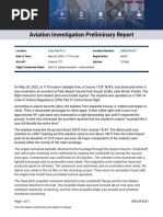 Aviation Investigation Preliminary Report