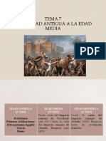 Ppt. de La Edad Antigua A La Edad Media. Tema 7