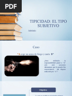 Sesion 17 La Tipicidad. El Tipo Penal Subjetivo