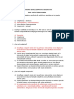 Cuestionario Resolucion Pacifica de Conflictos