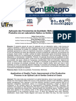 Aplicação Das Ferramentas Da Qualidade Melhoria Do Processo Produtivo em Um Laboratório Óptico No Sertão Central Do Ceará