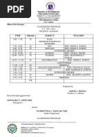 New 6 Class Prog Schedule