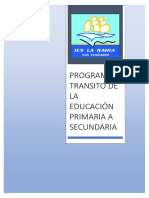 Programa Transito Primaria Secundaria