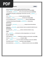 Word Formation - Negative Form ... F Worksheets (B2) - WF001 ECB 6IV22