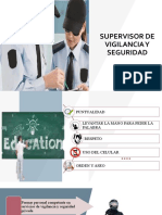 Supervisor de Vigilancia y Seguridad