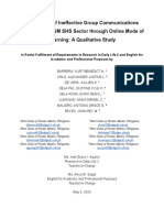 Explication of Ineffective Group Communications Among The NDGM SHS Sector Through Online Mode of Learning A Qualitative Study KOLBE 3