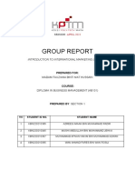 Assignment Group Report PMK