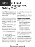 GED Writing Structure Student