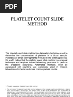 Platelet Count Slide Method