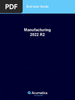 AcumaticaERP Manufacturing