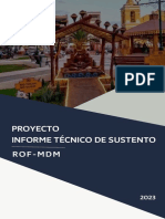 Informe Técnico Sustentatorio