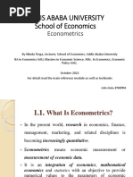 ECO - Chapter 01 The Subject Matter of Econometrics