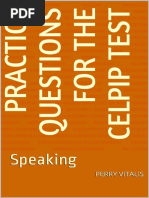 Celpip Speaking Practice Questions