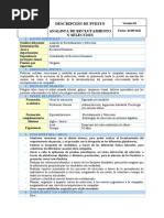 Perfil de Puesto - Analista de Reclutamiento y Selección