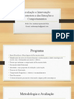 Avaliação e Intervenção Psicomotora e Das Emoções e