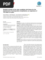 2 Gunshot Wounds To The Colon Predictive Risk Factors For The