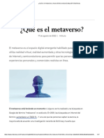 ¿Qué Es El Metaverso y Hacia Dónde Conducirá Después - McKinsey