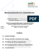 Broncoaspiración en El Periperatorio