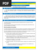 Accounting Module 2 Accounting Concepts and Principles