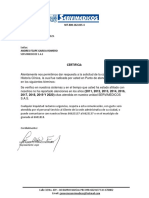 Certificado Servimedicos