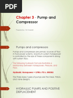 Chapter 3 - Pump and Compressor