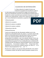 Métodos Clásicos de Estimación