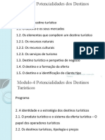 Módulo 4 - II - Potencialidades Dos Destinos Turísticos