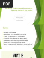 Lecture 4 - Environmental Governance