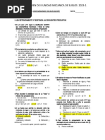 Examen IIU de Demecanica de Suelos 2023-1-UCV