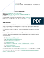 Anaphylaxis - Emergency Treatment - UpToDate